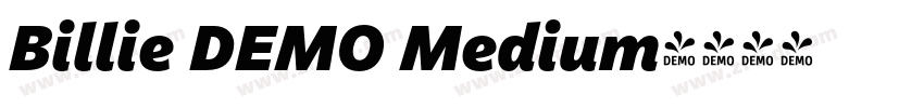 Billie DEMO Medium字体转换